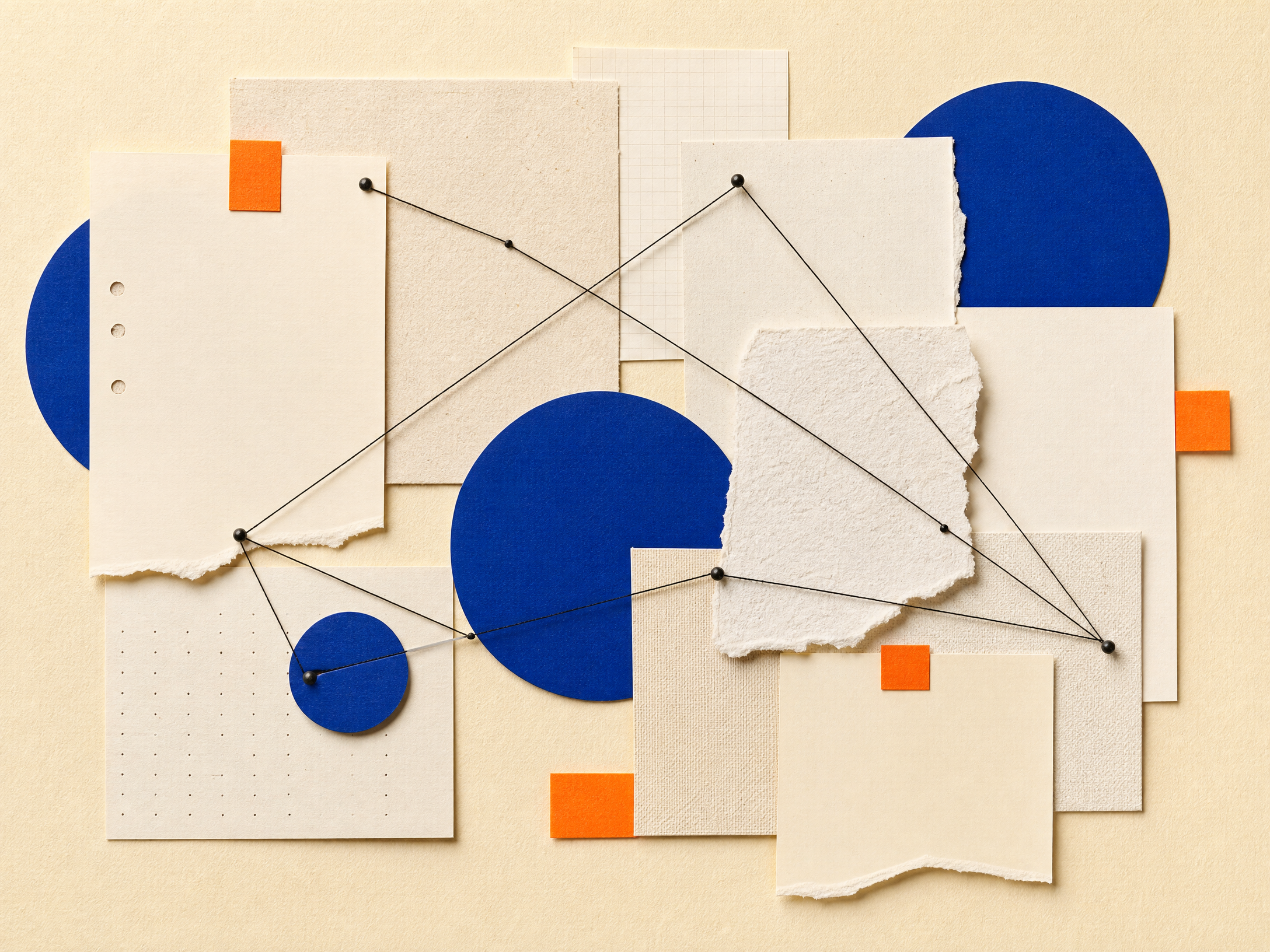 Abstract research material visual